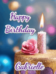 Happy Birthday Gabrielle GIF