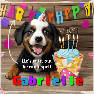 Happy Birthday Gabrielle GIF