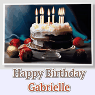 Happy Birthday Gabrielle GIF