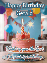 Happy Birthday Gerald GIF