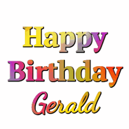 Happy Birthday Gerald GIF