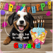 Happy Birthday Gerald GIF