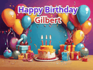 Happy Birthday Gilbert GIF