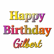 Happy Birthday Gilbert GIF