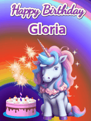Happy Birthday Gloria GIF