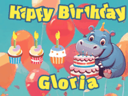 Happy Birthday Gloria GIF