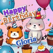 Happy Birthday Gloria GIF