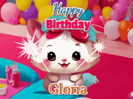 Happy Birthday Gloria GIF