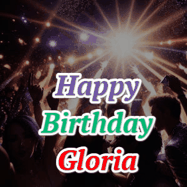 Happy Birthday Gloria GIF