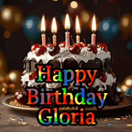 Happy Birthday Gloria GIF