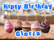 Happy Birthday Gloria GIF