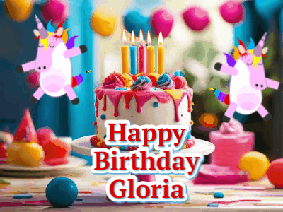 Happy Birthday Gloria GIF 21