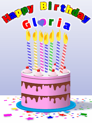 Happy Birthday Gloria GIF 4