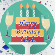 Happy Birthday Gloria GIF
