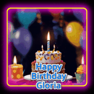 Happy Birthday Gloria GIF