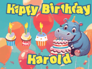 Happy Birthday Harold GIF