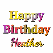 Happy Birthday Heather GIF