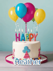 Happy Birthday Heather GIF