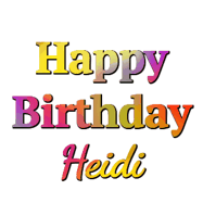 Happy Birthday Heidi GIF