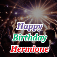 Happy Birthday Hermione GIF