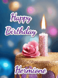 Happy Birthday Hermione GIF