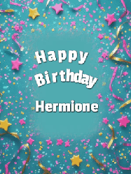 Happy Birthday Hermione GIF