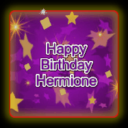Happy Birthday Hermione GIF