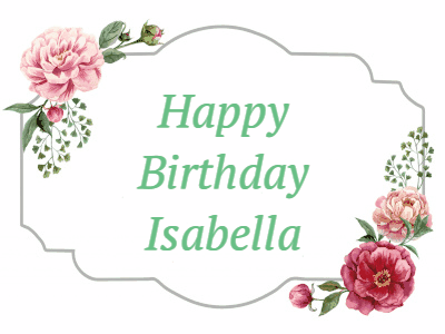 Happy Birthday Isabella GIF 7