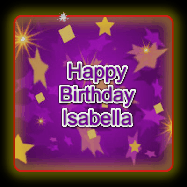 Happy Birthday Isabella GIF