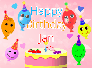 Happy Birthday Jan GIF