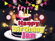 Happy Birthday Jan GIF