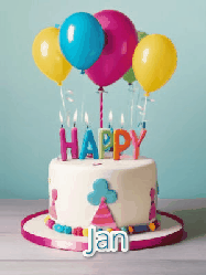 Happy Birthday Jan GIF
