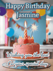 Happy Birthday Jasmine GIF