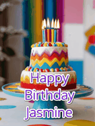 Happy Birthday Jasmine GIF