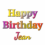 Happy Birthday Jean GIF