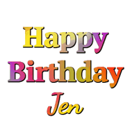 Happy Birthday Jen GIF