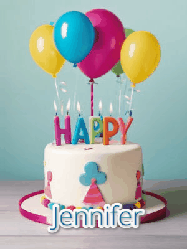 Happy Birthday Jennifer GIF