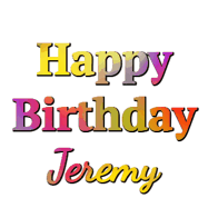 Happy Birthday Jeremy GIF
