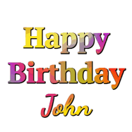 Happy Birthday John GIF