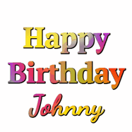 Happy Birthday Johnny GIF