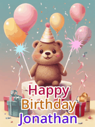 Happy Birthday Jonathan GIF