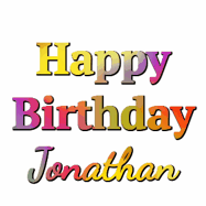 Happy Birthday Jonathan GIF