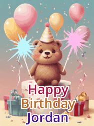 Happy Birthday Jordan GIF