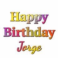 Happy Birthday Jorge GIF