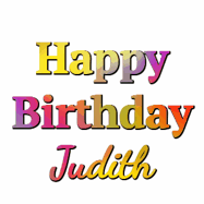 Happy Birthday Judith GIF