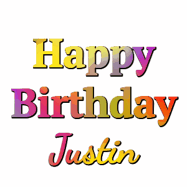 Happy Birthday Justin GIF