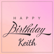 Happy Birthday Keith GIF: A beautiful birthday cake gif with animated sparkles and glitter Happy Birthday Name you can customize