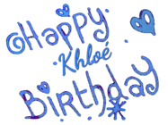 Happy Birthday Khloe GIF