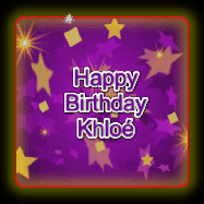 Happy Birthday Khloe GIF