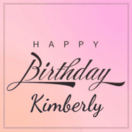 Happy Birthday Kimberly GIF: A beautiful birthday cake gif with animated sparkles and glitter Happy Birthday Name you can customize